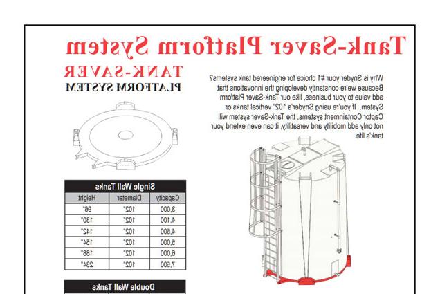 Tank Saver Platform Brochure